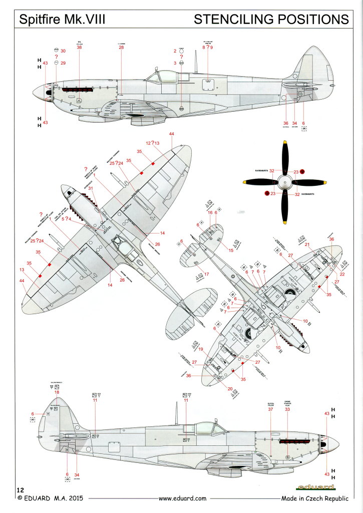 Eduard_Spitfire-Mk.VIII-Weekend_32 Spitfire Mk.VIII - Eduard Weekend Edition - 1/48 --- #84139
