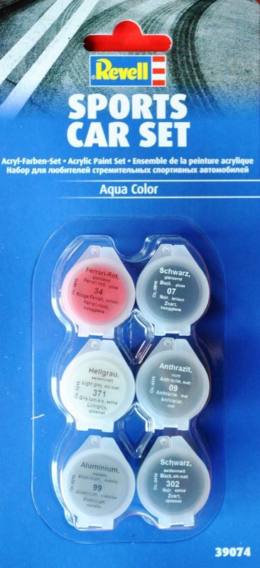 Revell-Acryl-Farbsets-39074 REVELL Farbsets für Modellbauanfänger