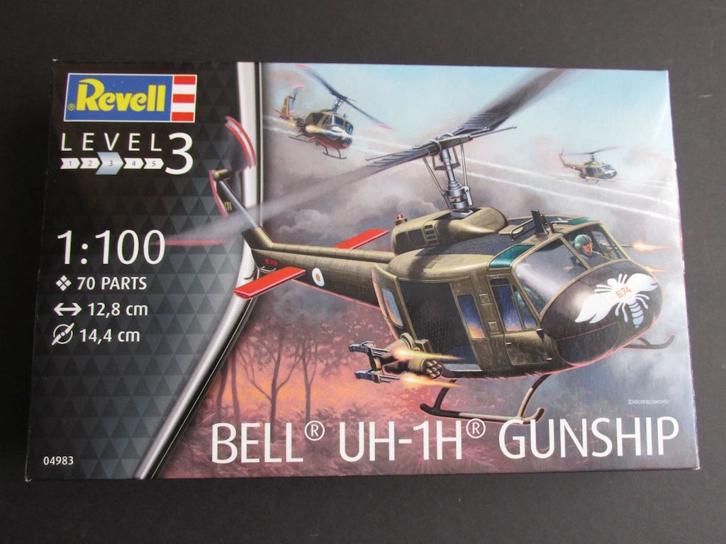 Revell-04983-Bell-UH-1D-1zu100-9 Bell UH-1D von Revell im Maßstab 1:100 ( # 04983 )