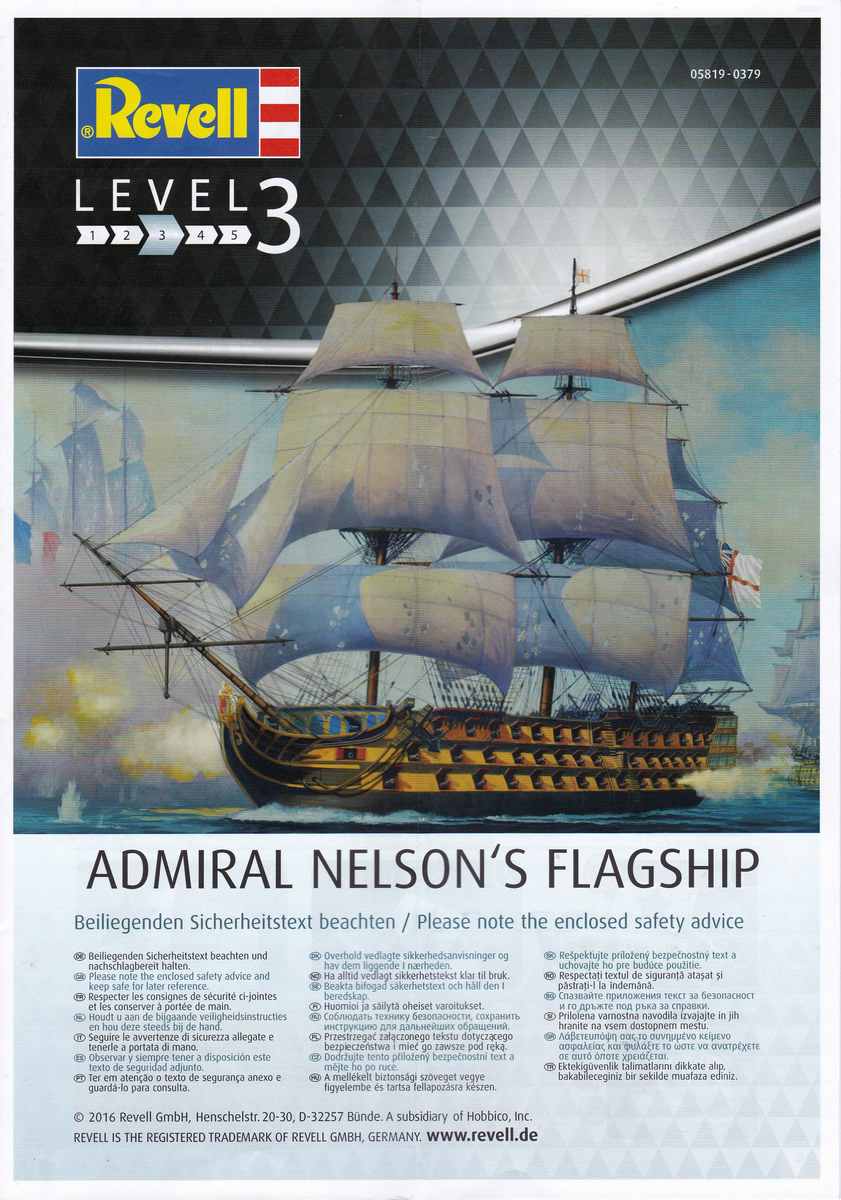 Revell-05819-HMS-Victory-2 Admiral Nelson´s Flagship HMS Victory (Revell 1:450 # 05819 9