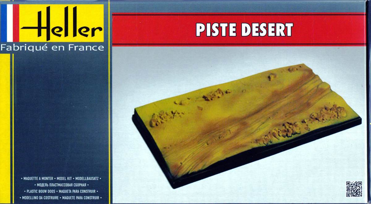Heller-81253-Piste-Desert-6 Dioramenplatten von Heller