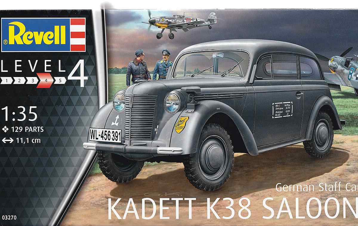 Revell-03270-Kadett-K38-Saloon-13 German Staff Car Kadett K 38 Saloon von Revell 03270