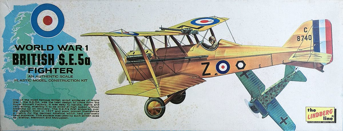 Lindberg-S.E.-5a-1 Kit-Archäologie - heute: British Fighter S.E. 5a von Lindberg im Maßstab 1:48