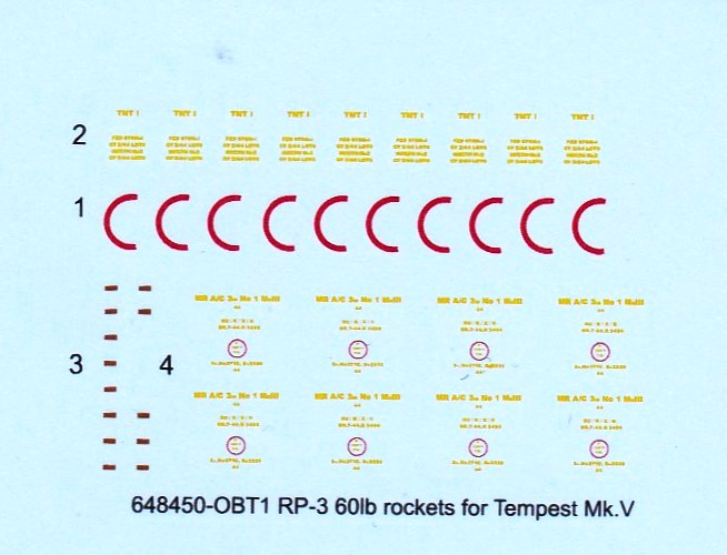 Eduard-648450-RP-3-60lb-rockets-for-Tempest-Mk.-V-1 RP-3 60lb rockets for Tempest Mk. V von Eduard # 648450