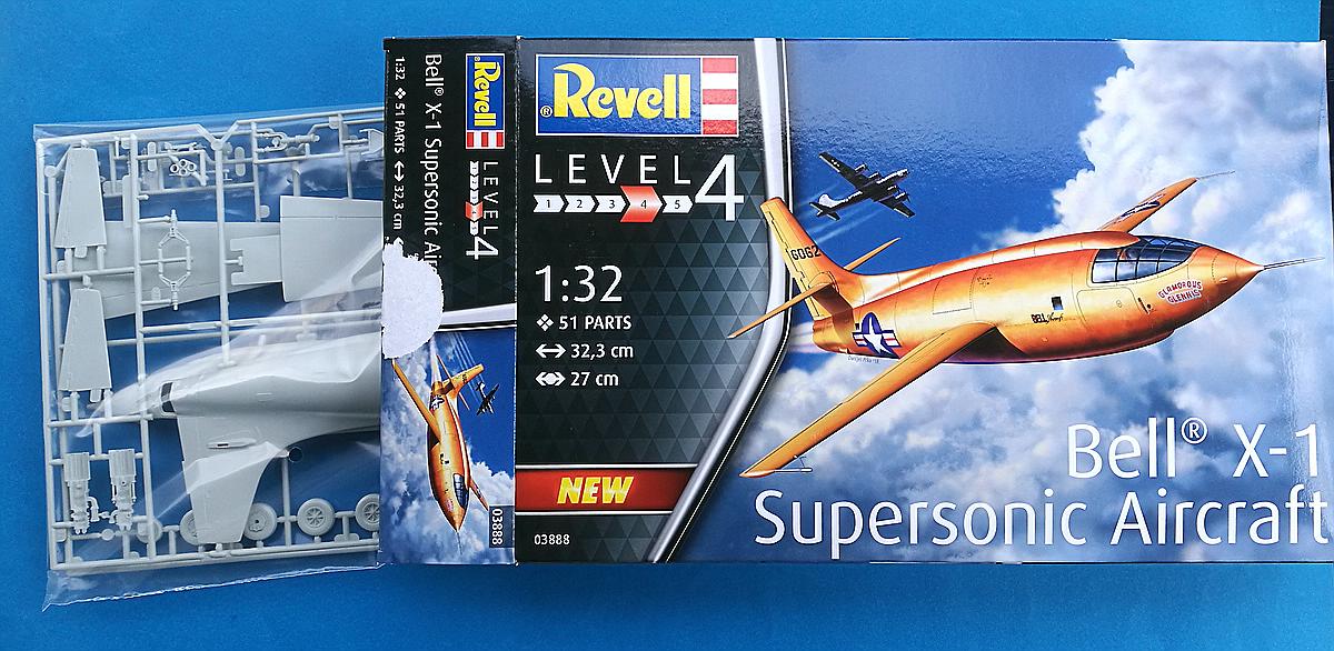 Revell-03888-Bell-X-1-3 Bell X-1 Supersonic Aircraft in 1:32 von Revell 03888