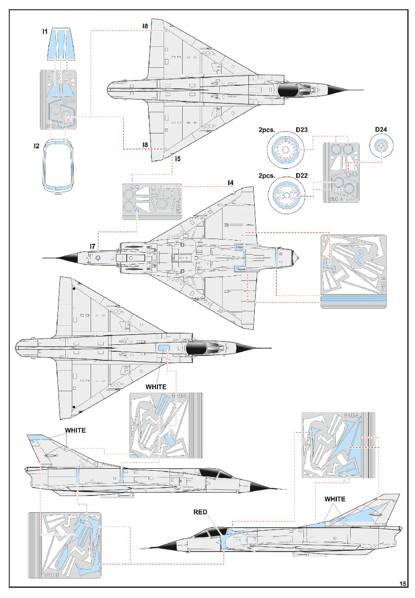 Eduard-8103-Mirage-III-C6 Mirage IIIC in 1:48 von Eduard # 8103