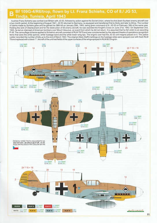 Eduard-84149-Bf-109-G-4-WEEKEND-15 Messerschmitt Bf 109G-4 in 1:48 von Eduard Weekend Edition #84149