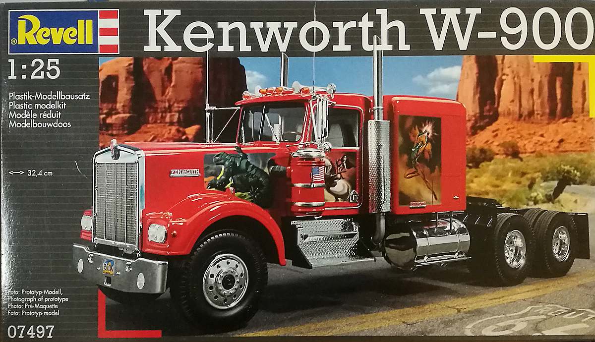 Revell-07497-Kenworth-W-900 Kenworth W-900 in 1:25 von Revell #07659