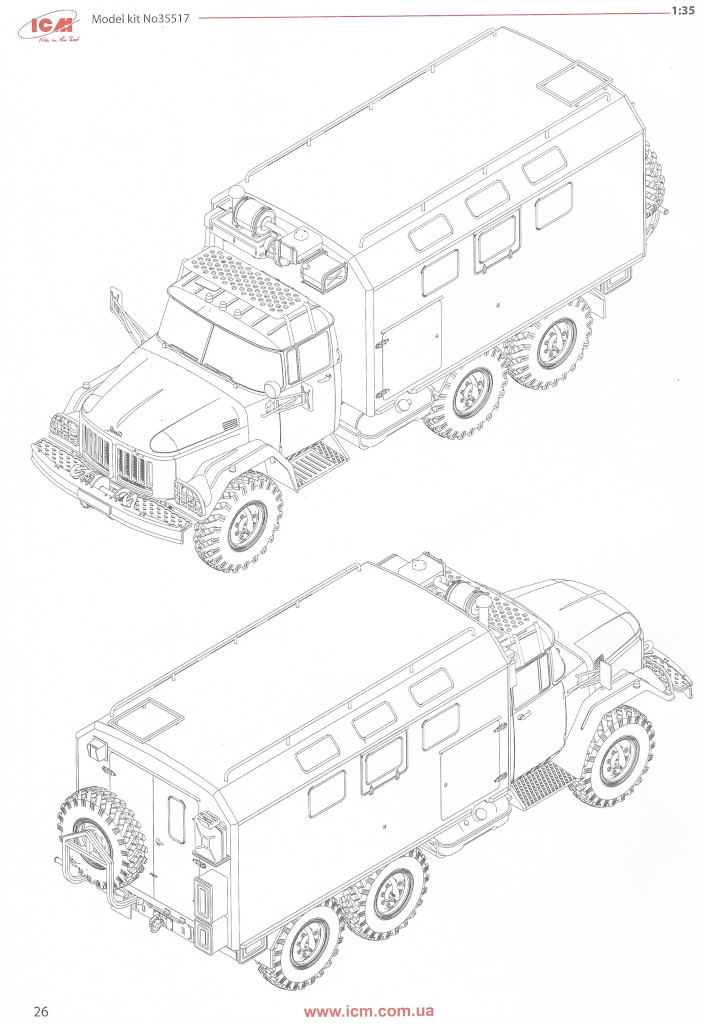 Anleitung26 ZiL-131 KShM with Soviet Drivers 1:35 ICM (35524)