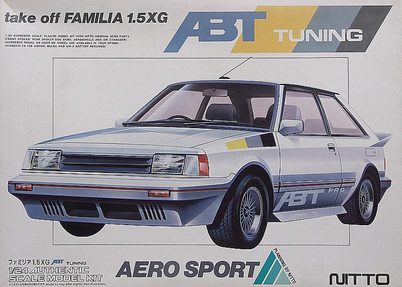 Mazda 323 ABT Tuning in 1:24 von NITTO | Modellbau für alle mit