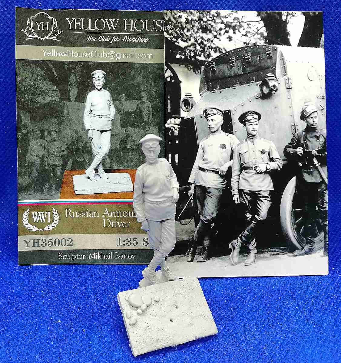 Yellow-House-YH-35002-Russian-Armoured-Car-Driver-3 Russian Armoured Car Officer in 1:35 von Yellow House