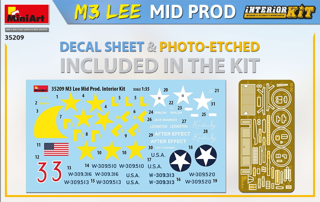 MiniArt-35209-M3-LEE-Mid.Production-3 M3 Lee Mid. Production Full Interior von MiniArt # 35209