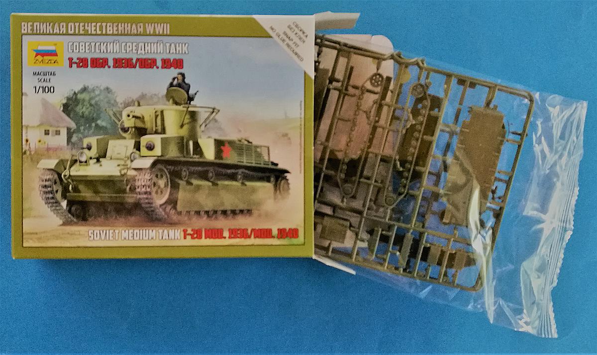 Zvezda-6247-T-28-1zu100-3 T-28 in 1:100 von Zvezda # 6247