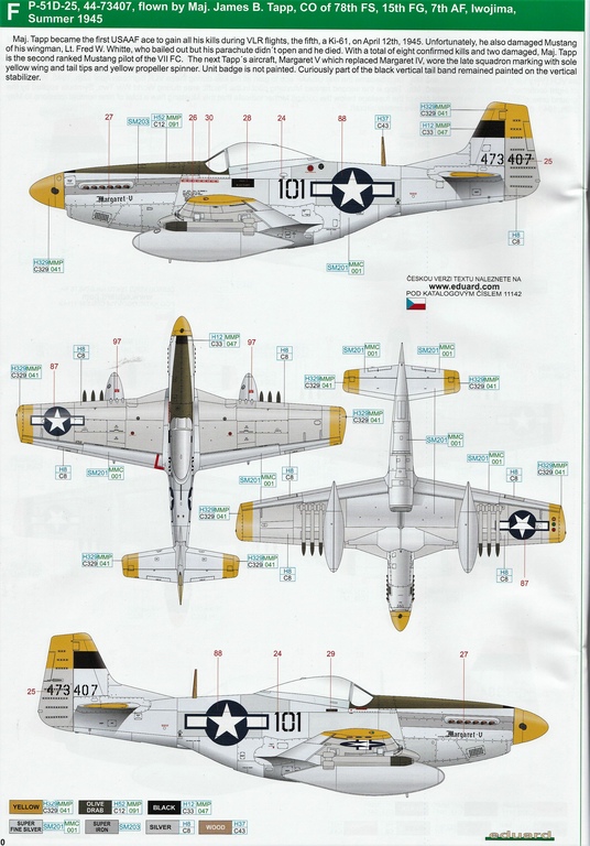 Eduard-11142-P-51-Mustang-„Very-Long-Range-Tales-of-Iwojima-39 P-51 Mustang „Very Long Range: Tales of Iwojima“ Limited Edition von Eduard in 1:48 #11142