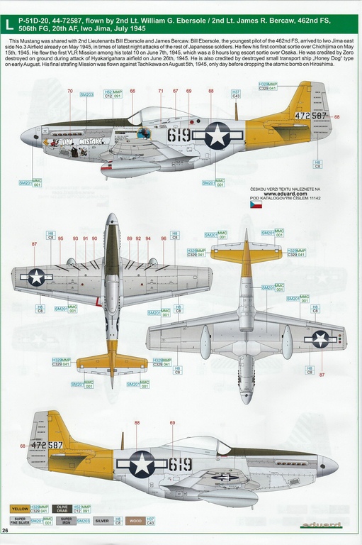 Eduard-11142-P-51-Mustang-„Very-Long-Range-Tales-of-Iwojima-45 P-51 Mustang „Very Long Range: Tales of Iwojima“ Limited Edition von Eduard in 1:48 #11142