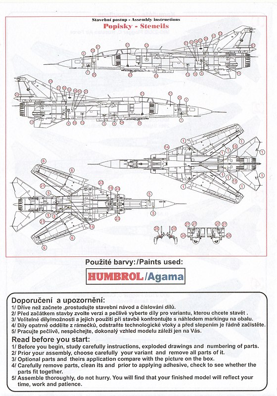 Kovozavody-KPM-0141-MiG-23-UM-20 MiG-23 UM in 1:72 von Kovozavody # KPM 0141