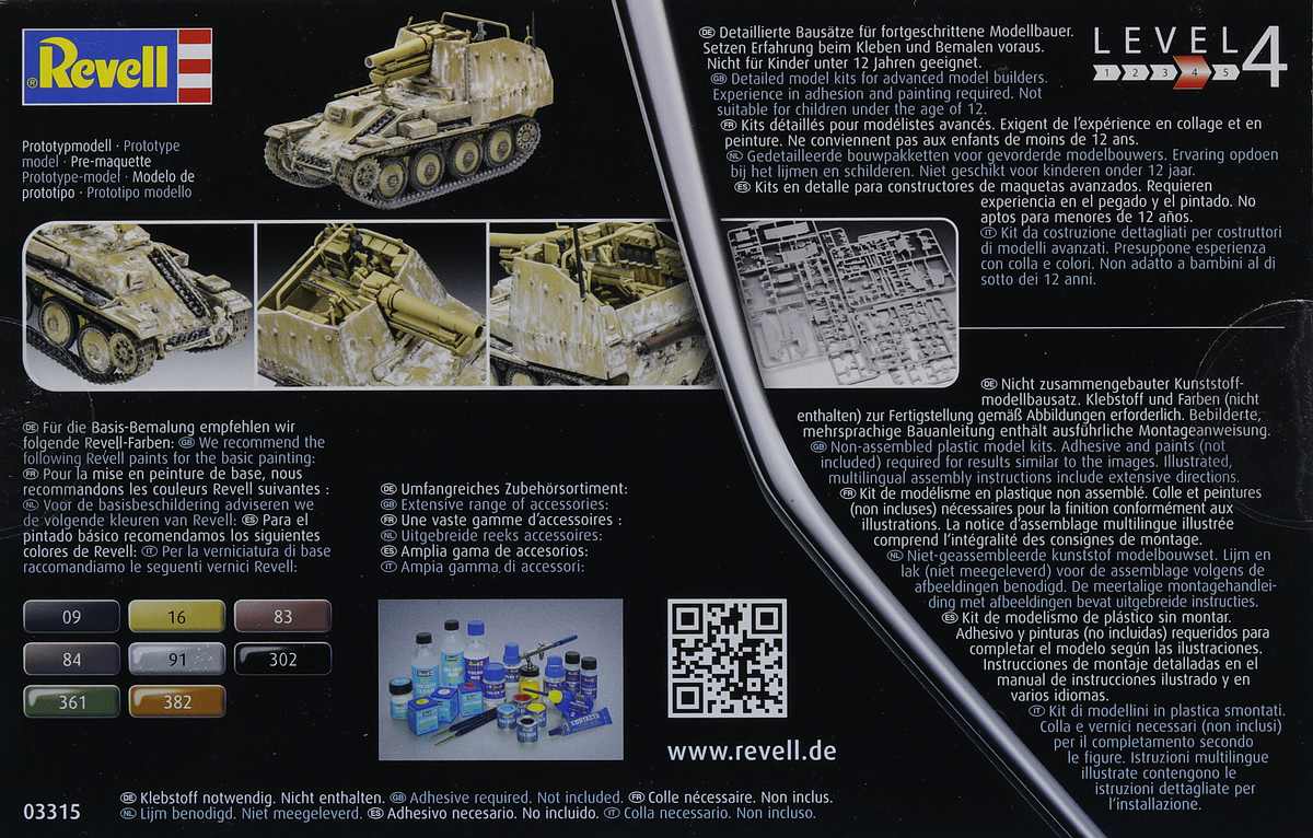 Revell-03315-Grille-Ausf.-M-2 Sturmpanzer Grille Ausf. M in 1:72 von Revell # 03315