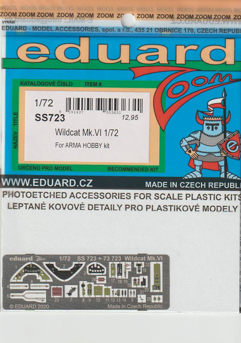 Eduard-SS-723-Wildcat-fuer-Arma-Hobby-ZOOM-1 Zubehör für die Arma Hobby Wildcat in 1:72 von Eduard