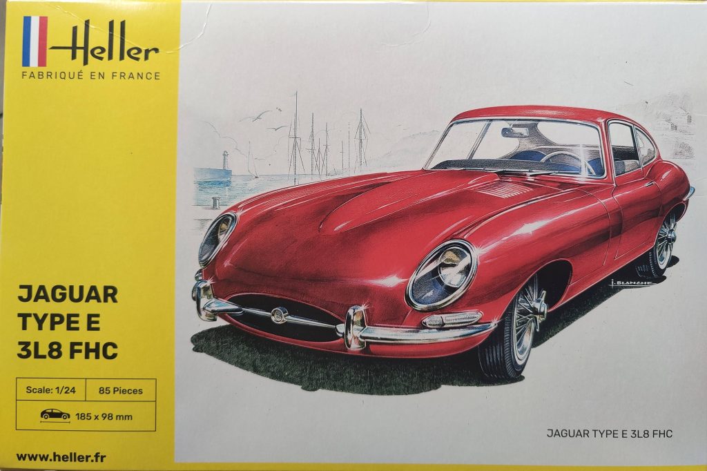 Maquette Heller 719 – Jaguar Type E 3.8 OTS – 1/24 – Neuf