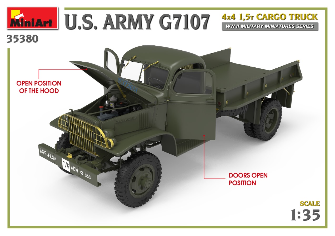 35380_promo-9 Ankündigung: U.S. ARMY G7107 4X4 1,5t CARGO TRUCK Miniart (#35380)