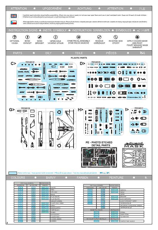 Eduard-70143-MiG-21-PF-ProfiPack-19 MiG-21PF in 1:72 von Eduard #70143