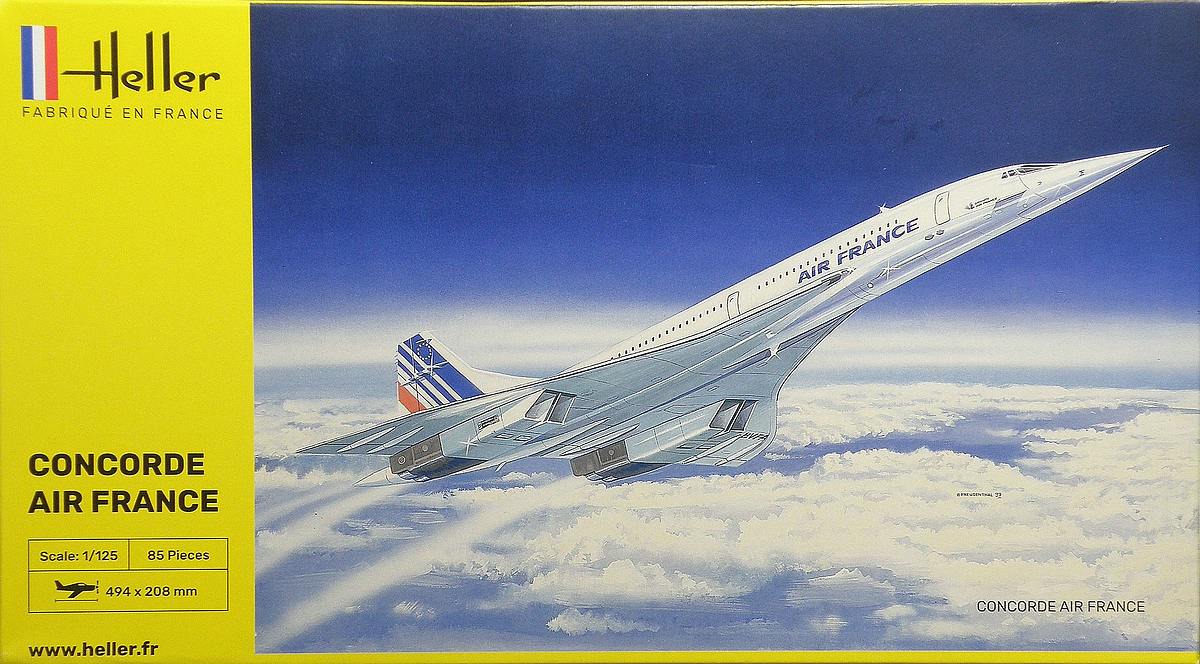 Concorde Air France in 1:125 von Heller #80445