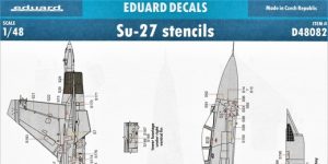 Eduard-Decals für die Wartungsmarkierungen der Su-27 Einsitzer in 1:48 #D48082