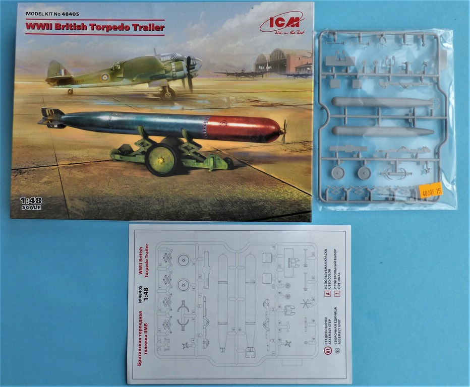 ICM-48405-British-Torpedo-Trailer-2 British Torpedo (with) Trailer in 1:48 von ICM #48405