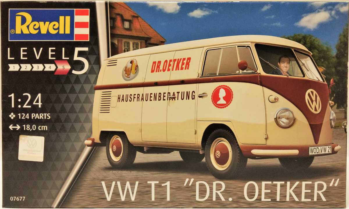 Revell 07674 - Maquette de Voiture VW T1 Camper à Construire, échelle 1/24