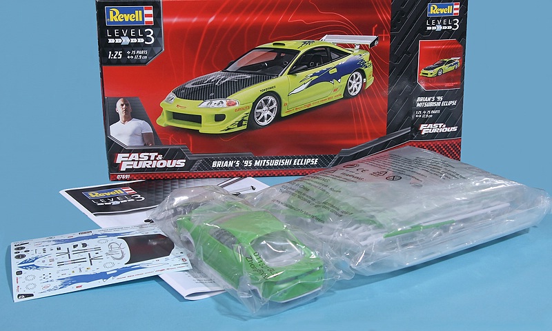 Revell-07691-Mitsubishi-Eclipse-95-Fast-Furious-3 Mitsubishi Eclipse aus Fast and Furious Revell #07691