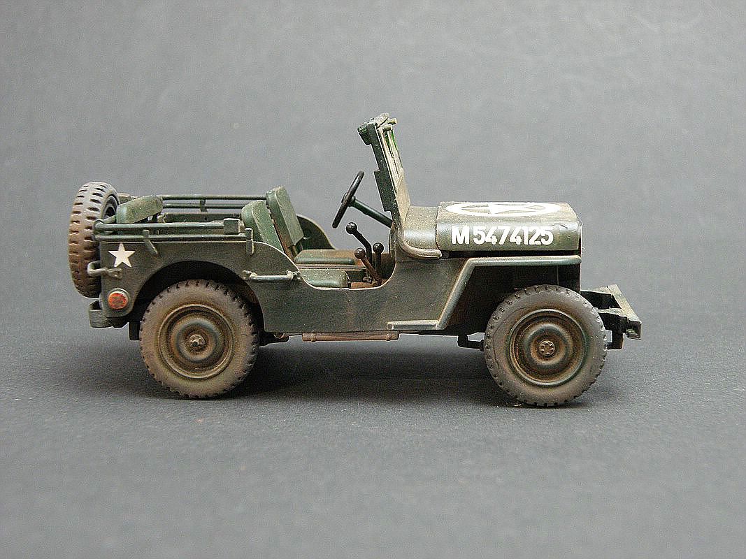 Heller-81105-Willys-Jeep-Galeriebeitrag-2 Gebaut: US ¼ ton Truck Willys Jeep in 1:35 von Heller #81105