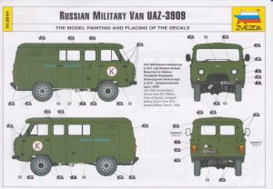 Zvezda-3644-UAZ-3909-Russian-Military-Van-8-300x208 Zvezda 3644 UAZ 3909 Russian Military Van (8)