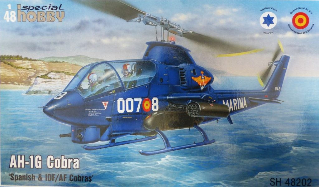 Detalles de Producto - SHY-48202 - 1/48 AH1G Cobra Helicopter ( Spanish & IDF Cobras Markings