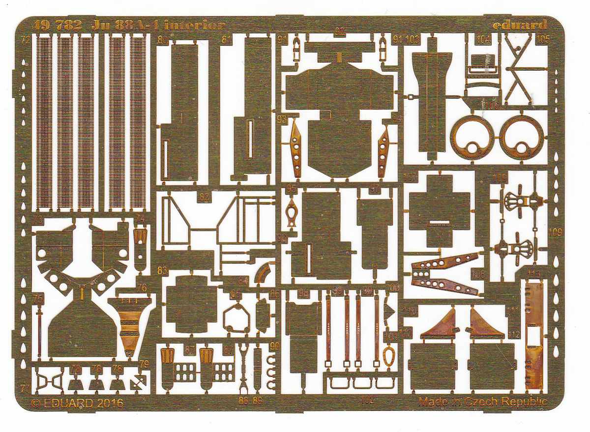 Eduard-48782-Ju-88-A-4-interior-4 Ju 88 A-4 interior in 1:48 für ICM/Revell von Eduard # 49782