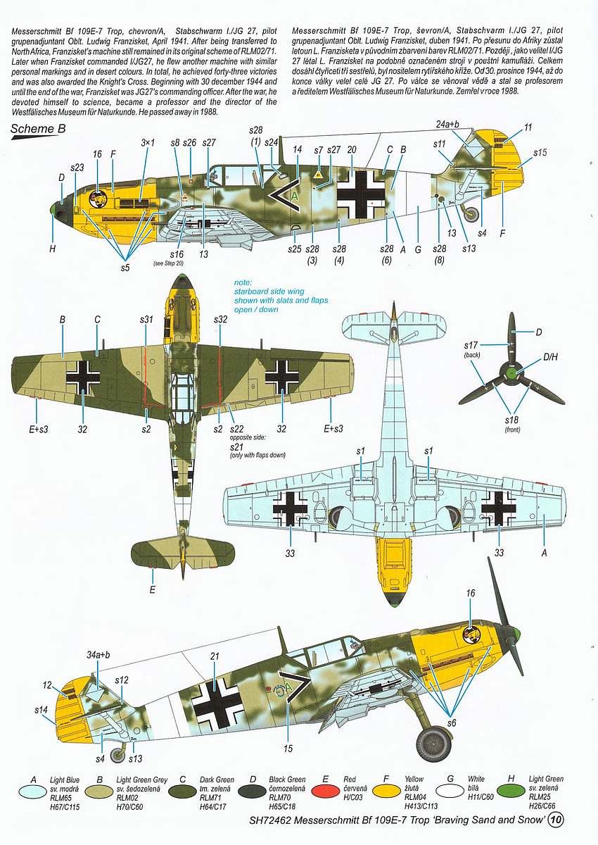 Special-Hobby-SH-72462-Messerschmitt-Bf-109-E-7trop-19 Messerschmitt Bf 109 E-7Trop „Braving Sand and Snow“ in 1:72 von Special Hobby #SH 72462
