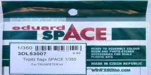 Review TIRPITZ flags #eduard SPACE #1:350 #3DL53007