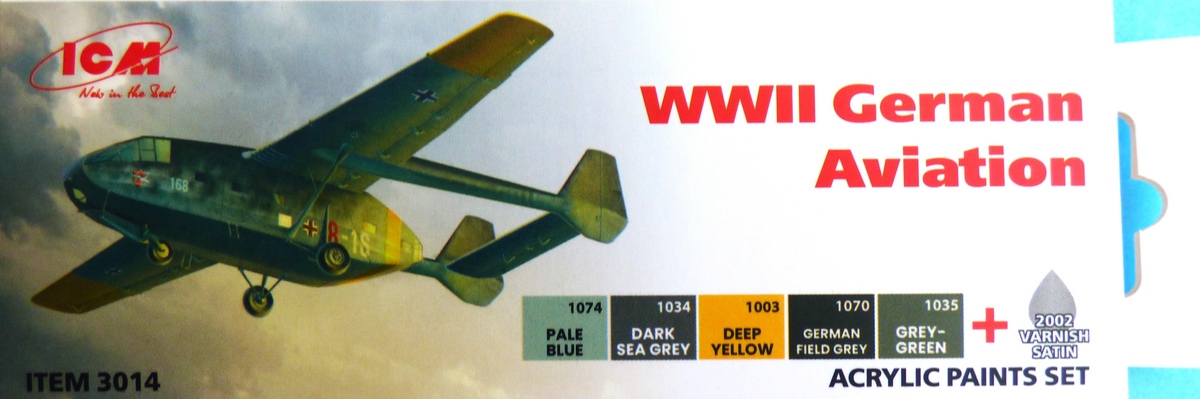 Acrylic Paints Set For Luftwaffe Pilots ICM |3046