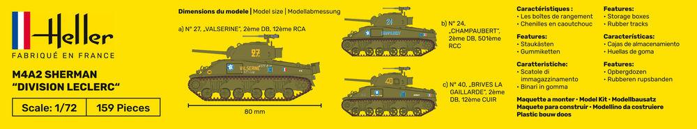 Heller-79894-M4A2-Sherman-Divison-Leclerc-3 M4A2 Sherman Division Leclerc in 1:72 von Heller #79894