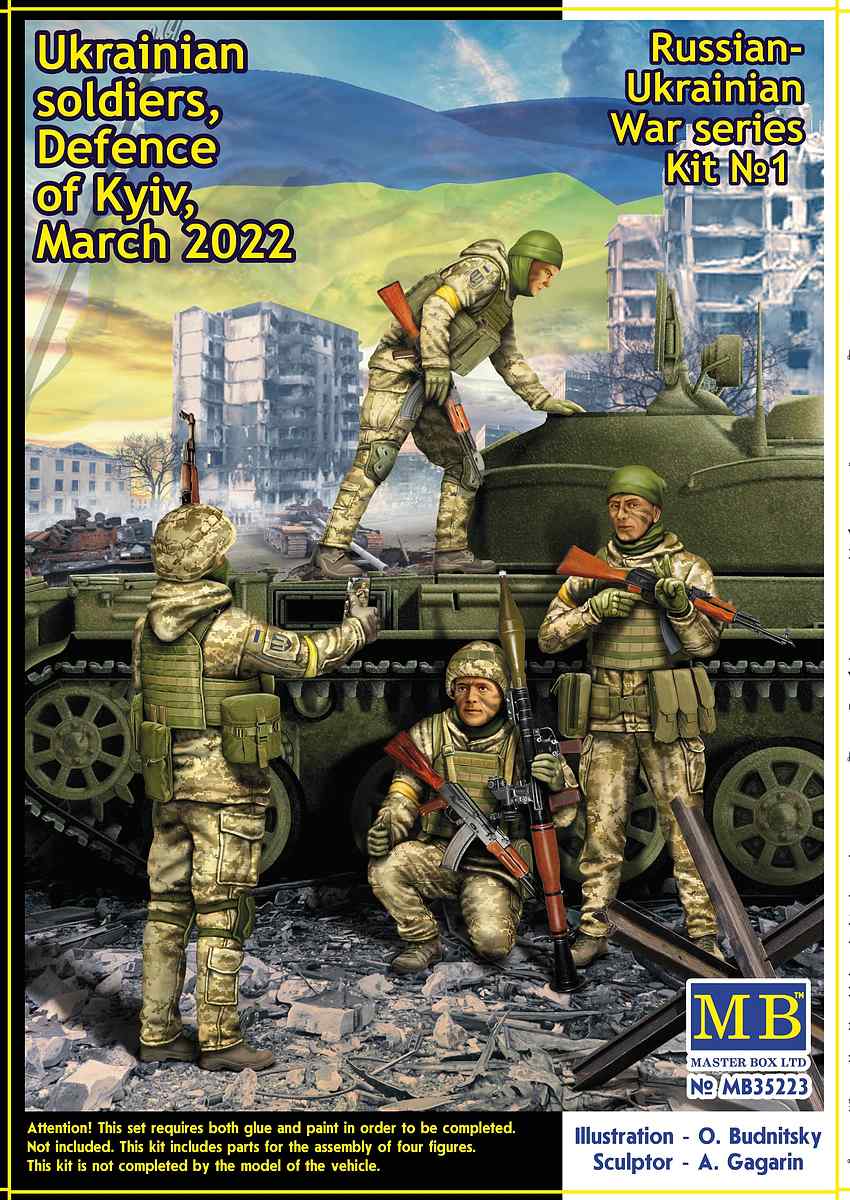 Masterbox 24055 Model Kit – 1:35 Scale 'At The Edge Of The Universe' Laurie Barnes Figure Model - View #2