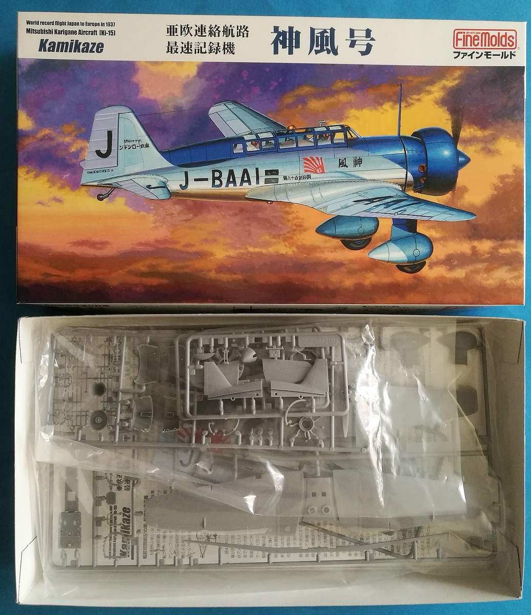 FineMolds-FB-26-Mitsubishi-Ki-15-Kamikaze-2 Mitsubishi Ki-15 Kamikaze in 1:48 von Fine Molds # FB 26