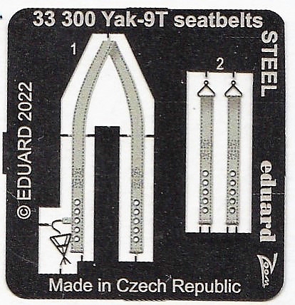 Eduard-33300-Yak-9T-seatbelts-STEEL-2 Eduard Seatbelts STEEL für die 1:32er Yak-9T von ICM # 33300