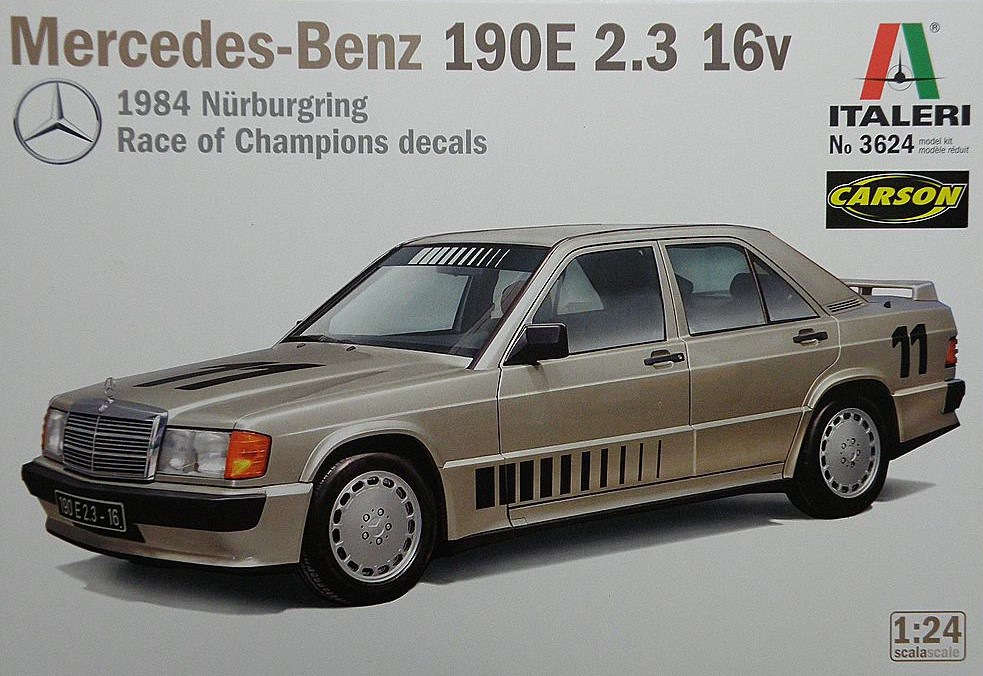 ITALERI; MERCEDES-BENZ 190E 2.3 16V 1984 NÜRBURGRING RACE OF CHAMPIONS
