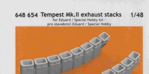 Tempest Mk.II exhaust stacks von Eduard in 1:48 #648654
