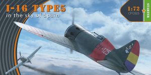 I-16 Type 5 in the sky of Spain in 1:72 von Clear Prop # 72023