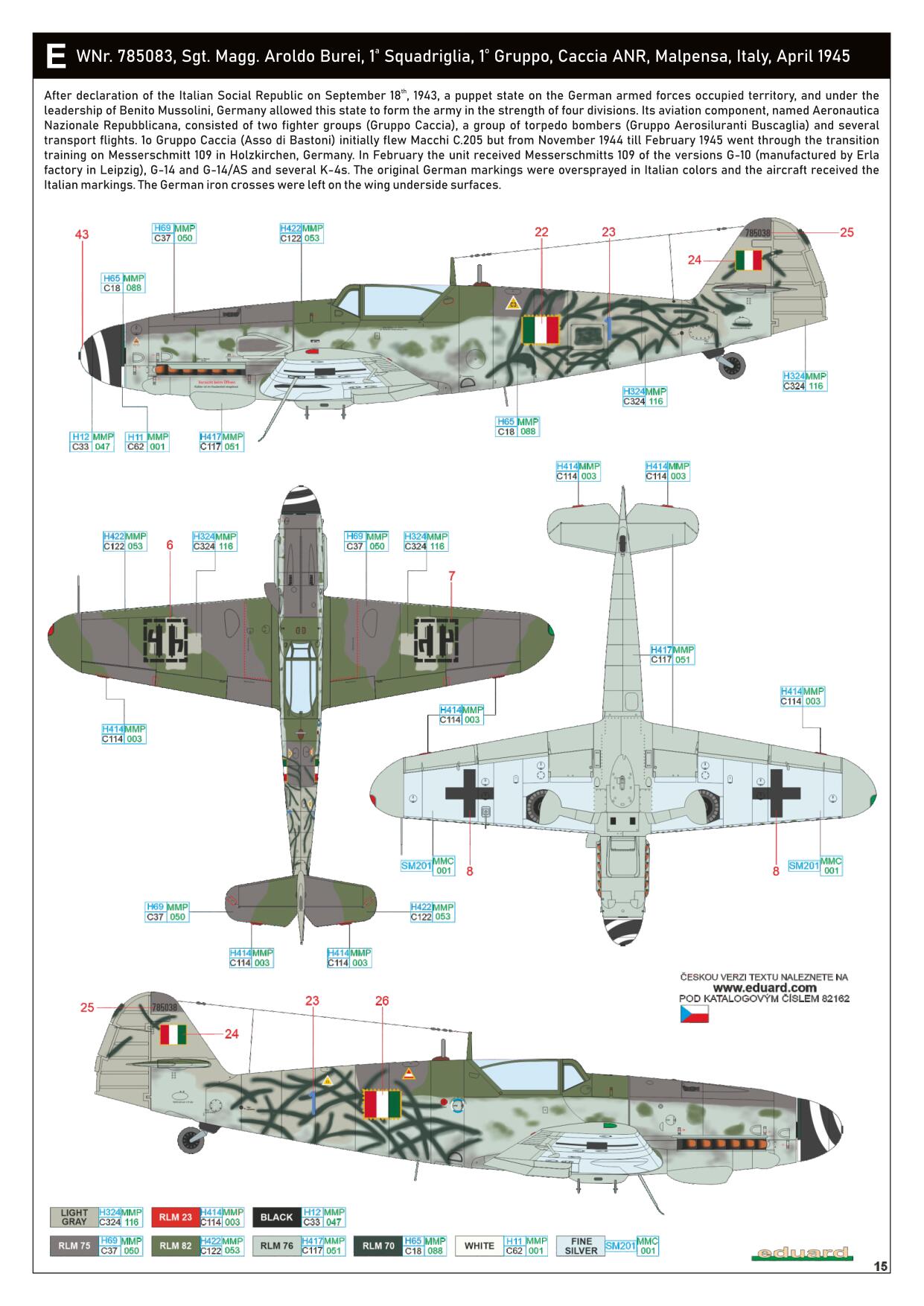 Eduard-82162-Bf-109-G-14AS-15 Messerschmitt Bf 109 G-14/AS in 1:48 von Eduard # 82162