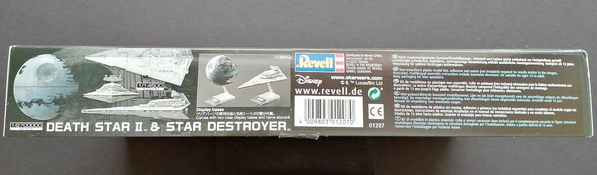 Bandai-Revell-Death-Star-und-Star-Destroyer-2 Death Star & Star Destroyer in 1:2700000 bzw. 14500 von Bandai/Revell