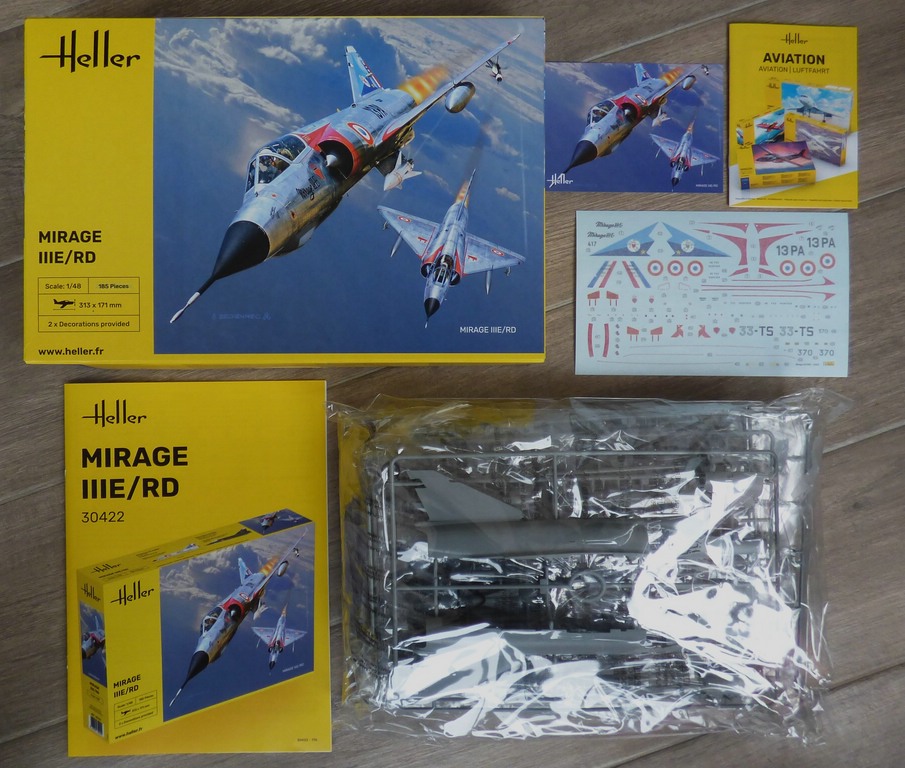 Heller-30422-Mirage-III-E-und-RD-4 Heller Mirage III E/RD in 1:48 #30422
