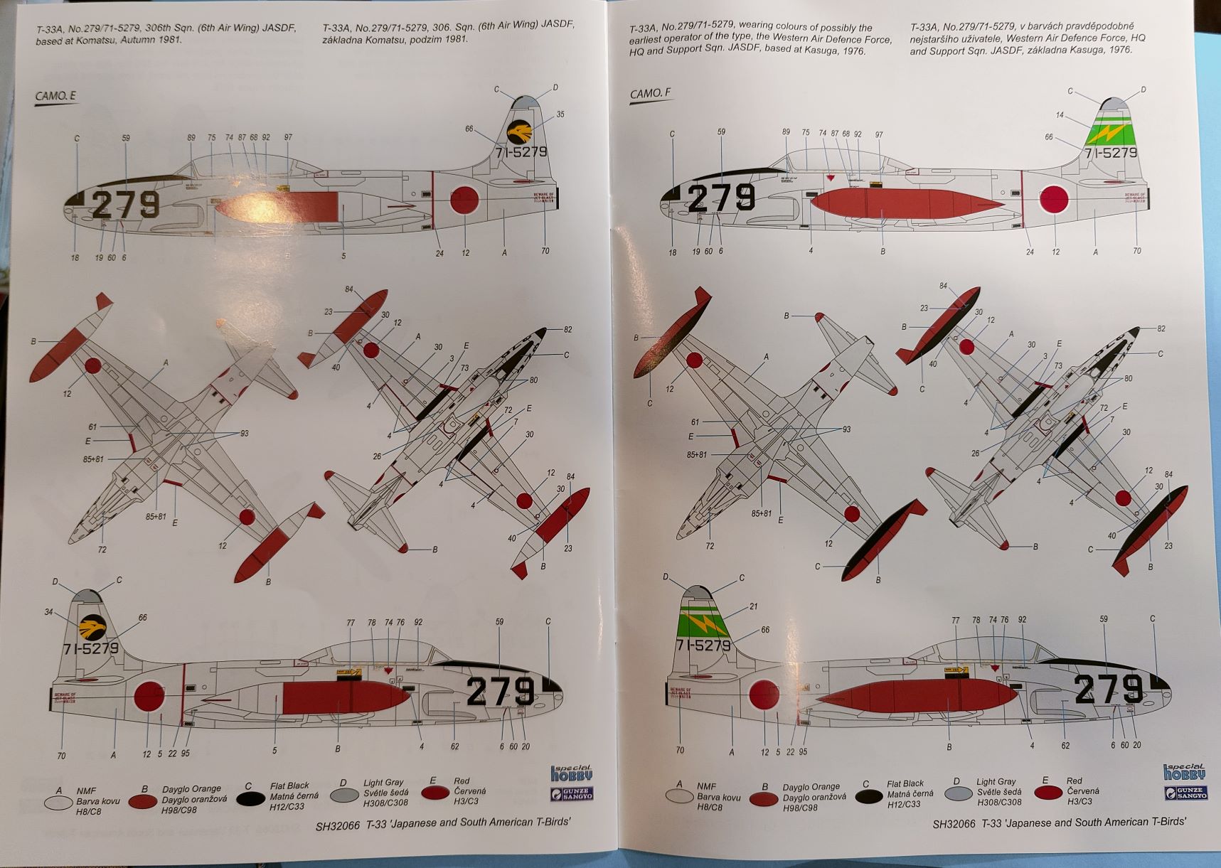 T-33 Japanese and South American T-Birds in 1:32 von Special