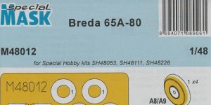 Maskenset für Breda 65A-80 von Special Hobby in 1:48 #M48012
