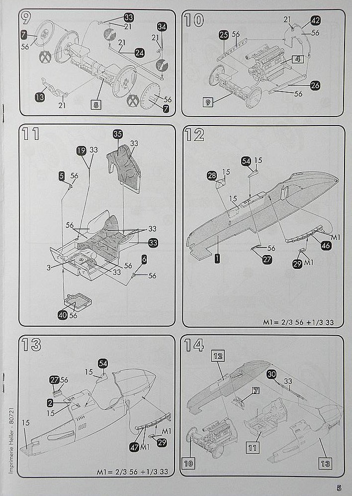 Heller 80721 Talbot Lago T GP Model Kit - 1:24 Scale Plastic Car Model Building Kit